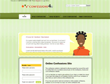 Tablet Screenshot of confessions4u.com